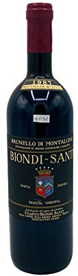 Vintage Bottle - Biondi Santi Brunello di Montalcino DOCG Tenuta Greppo 1987 0,75 lt. - COD. 4038