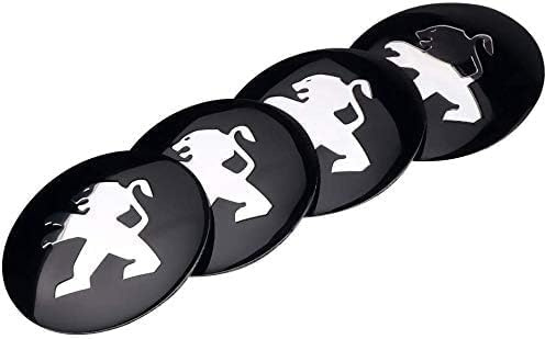 HUYIYUAN 4 pièces enjoliveurs de Roue Logo pour Peugeot Expert 3 (III) V I 2016-2024, Autocollants pour Cache-moyeu enjoliveurs de Roue Autocollants Logo,50mm