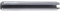 Spannhülse DIN 1481 / ISO 8752, 8x26, Edelstahl A2 Werkstoff:Edelstahl A2 Nenn Ø:8mm l:26mm d1*:8,5