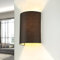 Wandleuchte Stoffschirm in Braun Schlafzimmer Wohnzimmer Flur B:20 cm E27 max. 60 W blendarme Up & Down Wandlampe Modern ALICE