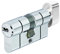 ABUS KD6PSN Z50/K35 mm Bkn - Cilindro de botón, niquelado, 50 + 35