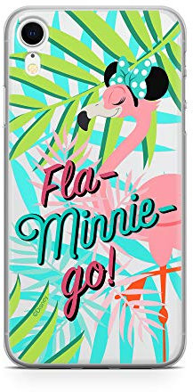 ERT GROUP mobile phone case for Apple Iphone XR original and officially Licensed Disney pattern Minnie 041 optimally adapted to the shape of the mobile phone, partially transparent