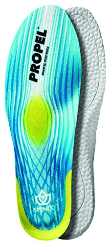 Spenco Propel Performance Shoe Insoles for Women and Men, Men's 10-11.5/Women's 11-12.5 Blue