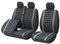 TOYOUN Van Seat Covers Universal Fit Most Vans Trucks Lorry, Separate Bench Bottom Design Access to Under Seat Storage, Single & Double Car Seat Covers 2+1, Gray
