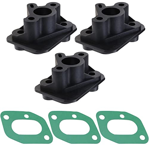 Be In Your Mind 3-teilig Vergaser Ansaugkrümmer Basis Anschluss Krümmerdichtung Freischneider Vergaser Kit Kompatibel mit 1E40F-5 44 F-5 BC430 CG430 CG520 43CC 52CC