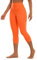 CRZ YOGA Butterluxe Damen High Waist 3/4 Leggings Capri Blickdicht Sport Yoga Fitness Sommer Sporthose - 53cm Neon Orange 40