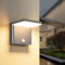 LED Wandleuchte Aussen Innen mit Bewegungsmelder，12W Aussenlampe IP65 wasserdichte,Aluminium Modern Wand Lampe 3000K Warmweiß Außenleuchte,Wandlampe Außen für Terrasse Eingang Garten Balkon,Anthrazit