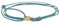 TRIPLE K&S Bracelet fin enroulé pour homme et femme avec fermoir mousqueton - Fabriqué à la main - Bijou de surfeur marin - Bracelet en tissu minimaliste, Einstellbar, Cordon ciré, Pas de gemme
