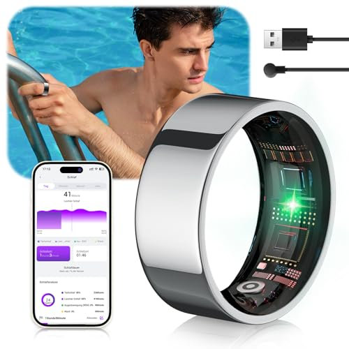 IUHFSIFS Smart Ring 4.Generation【Branchen Nr.1 – Messfehler 0】【Sportspezifisch – SGS Zertifiziert】 Smartring für Damen Herren Schlafen, Herzfrequenz, SpO2, IP68 Wasserfest 200 Modi für Android IOS #9