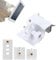 Lonnky Weatherproof Gutter Mount for Solar Panel – Adjustable Aluminum Alloy Wall Mount Bracket, Outdoor Mount Accessories for Ring, Arlo, Reolink Solar Panels (White)