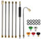 Ensemble de lances pour Nettoyeur Haute Pression ExWand, ExRod pour Nettoyeur Haute Pression, Lance de Nettoyage de toiture pour gouttières, 5 Embouts de buse, raccord Rapide 1/4 po, 4 000 psi