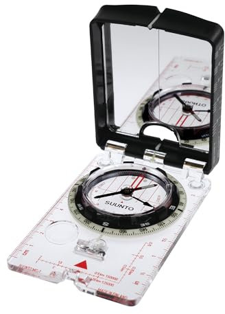 SUUNTO MC-2 NH Mirror Compass, Northern Hemisphere Adventure/Hiking Compass, Magnifying Lens, Adjustable Declination & Luminous Markings