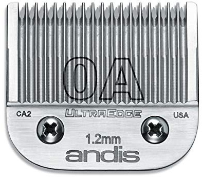 Andis 64210 UltraEdge Schneidklinge aus Karbonstahl, abnehmbar, Größe 0A, 1,9 cm Schnittlänge