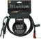 Klotz TIR0600PSP Titanium Gitarrenkabel mit Silent Plug, 6,35 mm (1/4 Zoll) gerade auf rechten Winkel, 6 m (20 Fuß)