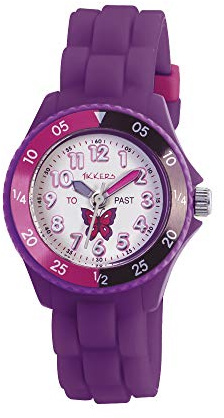 Tikkers Girls' Analogue Quartz Watch with Rubber Bracelet – TK0041