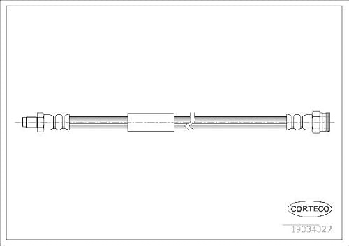 Corteco 19034327 Bremsschlauch hinten | 19034327 Kompatibel mit Croma (194_)