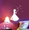Wandtattoo Wandaufkleber Schneeprinzessin Prinzessin Sterne Schneeflocken fluoreszierend M1663 - ausgewählte Größe: *L - 19cm breit x 29cm hoch*