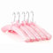 Hangerworld 5 Grucce Imbottite 43cm in Satin Rosa per Abiti Delicati in Lana Giacche e Cappotti