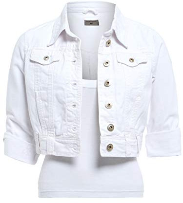 SS7 NEW Womens White Denim Jacket, Size 6 - 16 (UK - 6, White)