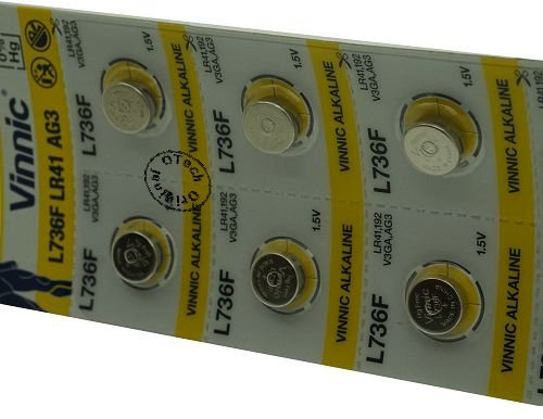 Otech -Pack de 10 Piles Vinnic pour JIS LR41
