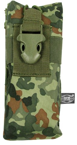 Funkgerätetasche, MOLLE Modular System, Flecktarn, Größe 20 x 9 x 5 cm