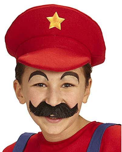 W WIDMANN MILANO Party Fashion 00076 - Mütze Super Klempner für Kinder, Handwerker, Accessoire, Kopfbedeckung, Karneval, Mottoparty