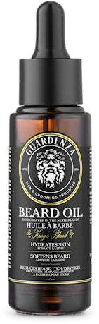 guardenza Bart Öl – King's Blend – alle Natural 30 ml spendet Feuchtigkeit Skin & erweicht Bart & reduzieren Bart Itch/trockene Haut