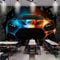 WH-PORP Benutzerdefinierte Fototapete 3D Stereo Tapete Bar Ktv Coole Auto gebrochene Wand Custom Tapete Lobby Büro Wohnzimmer Wandbild-200cmX140cm