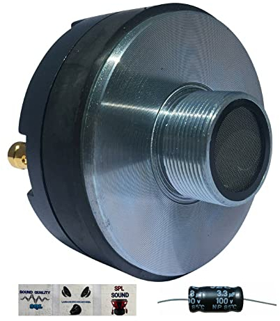 MASTER AUDIO 1 Driver DR4 DR 4 Kompression Tweeter 100 watt rms 200 watt max 3,44 cm Gewinde für hörnerhaus 8 ohm 99 db Spule 2,50 cm, 1 stück