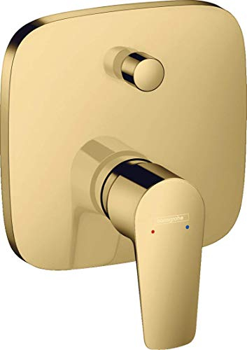 hansgrohe Wannenarmatur Talis E Unterputz, für 2 Funktionen, mit integrierter Sicherungskombination Polished Gold Optik