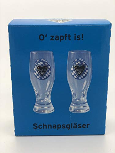 Oktoberfest Schnapsglas (2er-set) - Oktober - Glas - Rund - Liquor Cup - Trinkbecher - Becher - 2 stück - 3472831