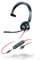 Plantronics Blackwire C3315 - Cuffie monocromatiche con connettore USB-A e braccio flessibile per microfono, colore: Nero