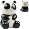 alles-meine.de GmbH große XL Spardose Verschiedene Motive frei wählbar süßer Panda Bär - stabile Sparbüchse - aus Porzellan/Keramik - mit Verschluss - 18 cm - Sparschwein -..