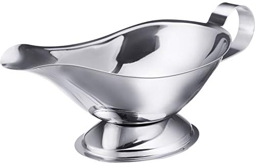 Westmark Saucière/Saucenschüssel, Tropffreier Auslauf, Füllvolumen: 120 ml, Rostfreier Edelstahl, Silber, 62272270