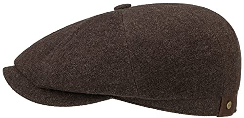 Stetson Hatteras Noir Schirmmütze Uni meliert Damen und Herren Herbst Winter