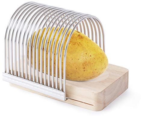 Petuivcor Hasselback Kartoffelschneidegestell und Gemüseschneider, praktische Küche zum Grillen Kochen