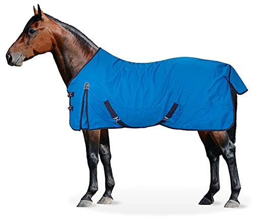 Equinate Regendecke Springfield Weidedecke mit Fleece 155cm Cobalt