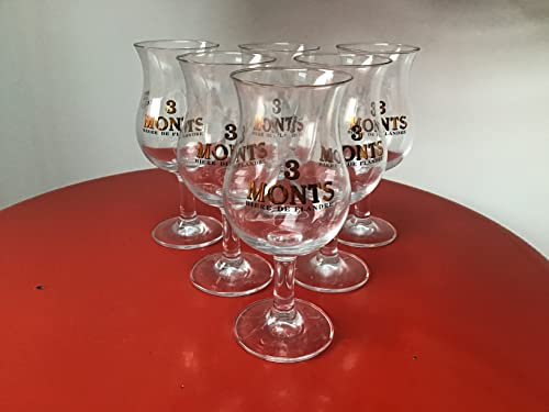 3 monts Lot de 6 verres à bière 25cl verre neuf