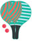 Schildkröt® Beach Paddle Ball Set Ocean, 2 Schläger aus lackiertem Holz, 2 Bälle, in wiederverschließbarer Netztasche, der Klassiker unter den Strandspielen, 970157, Keine Größe