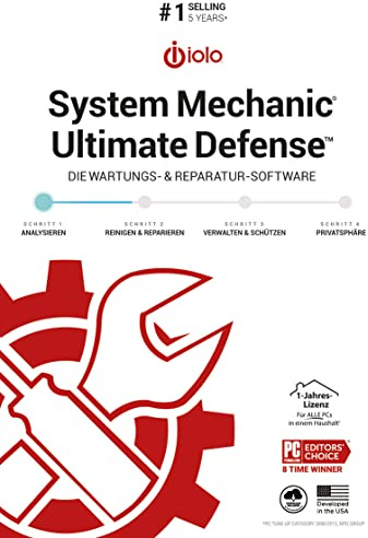 System Mechanic 2022 Ultimate Defense - 1 Jahr *DEUTSCH* (ProduktKeyCard) - PKC