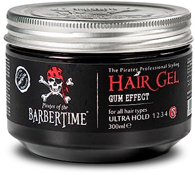 BARBERTIME Haargel (300ml) – Gum Effect für Glanz & Extra starken Halt - Langanhaltendes Styling