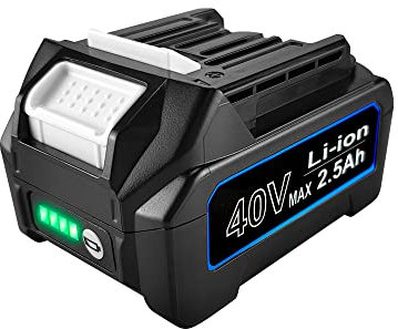 aunstarwei 40V 2.5Ah Lithium-ion Battery Replacement for 40V Battery BL4025 BL4040 BL4050F, Compatible with GWT07Z GHU01Z GHU02Z GLC01Z GRH06Z GSL03Z GUX01Z GWT07D Cordless Power Tools