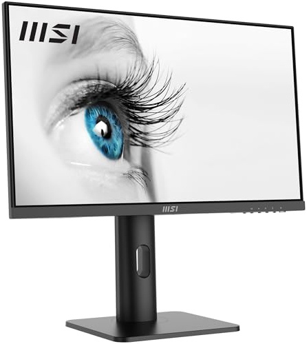 msi PRO MP243P Monitor 24, IPS, 16:9 FHD (1920x1080), 75Hz, 5ms, stand regolabile, speaker integrati, Eye-friendly, 1x HDMI e 1x DP, VESA
