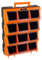 Stalwart Plastic Storage Drawers - 12-Bin Screw Organizer - Craft Cabinet for Hardware, Crafting Supplies, or Toys - Garage Organization (Black)