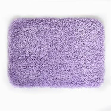 Spirella Highland Mikrofaser-Badematte – rutschfest, schnelltrocknend und waschbar – 100% weiches und strapazierfähiges Polyester – Lavendel – 55 x 65 cm
