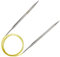 21 Pcs Circular Knitting Needles Set - 1 Needle 6.0mm 100cm Long, 20 Locking Stitch Markers, Steel With Flexible Cable, Metal Fixed Pins
