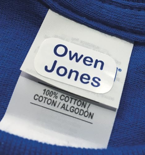 60 Personalised Stick on Name Labels for Clothes. Washable No Iron Clothing Stickers for Kids School Uniform, Children, Care Homes, Nursery and Day Care