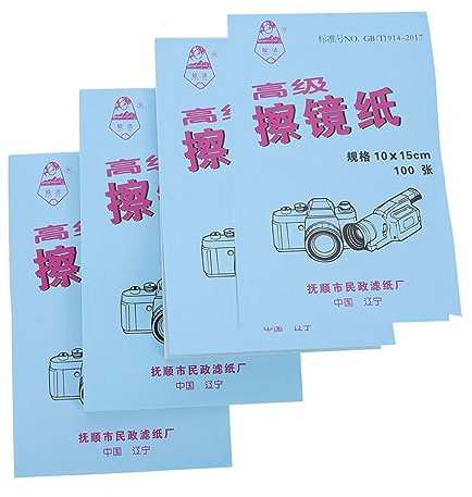 jojofuny 400sheets Lens Cleaning Tissue Paper Microscope Paper for Glasses Cameras
