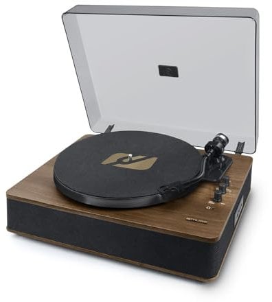 MUSE Tocadiscos con Altavoces MT-107BTO Wood