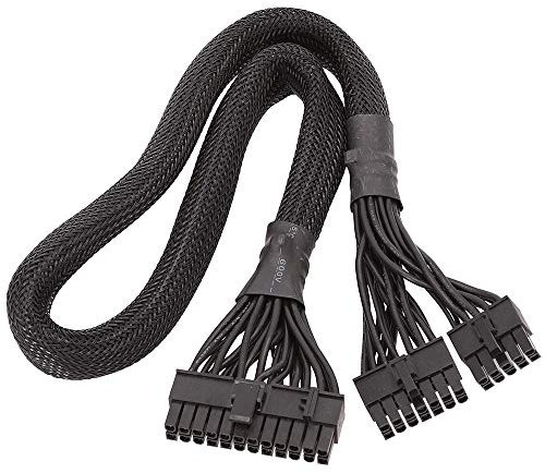 Bordhap 14+10Pin to 24 Pin ATX Power Supply Cable 20+4 Pin PC PSU Motherboard Cable for AX1500I AX1200I AX860I AX760I